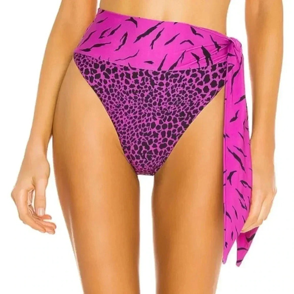NEW! “Wild Riot” Zebra High Waisted Bikini Bottoms - Picture 4 of 14